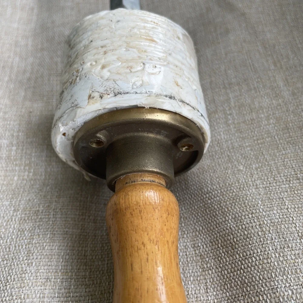 Rawhide Carving Mallet Maul Stacked Wood Wooden Handle 14oz Leatherworker Tool